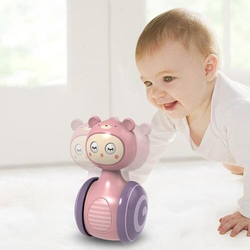 Multi Function Animal Shape Slideable Tumbler Story Telling Machine Kids Interactive Sing Baby Crawling Training Children Toy