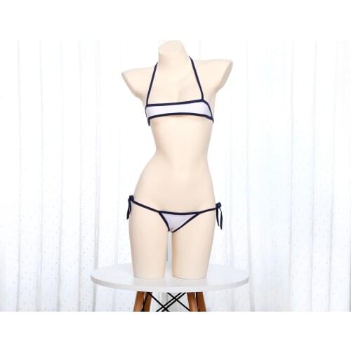 New Sexy Japanese Tight lacing Lingerie Body Suit Women Separates Swimwear bikini Lingerie Set Sexy Cosplay sukumizu Underwear
