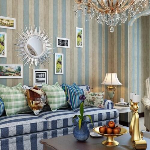 Beibehang High-end wallpaper living room bedroom self-adhesive non-woven wallpaper dormitory Mediterranean wood grain wallpaper