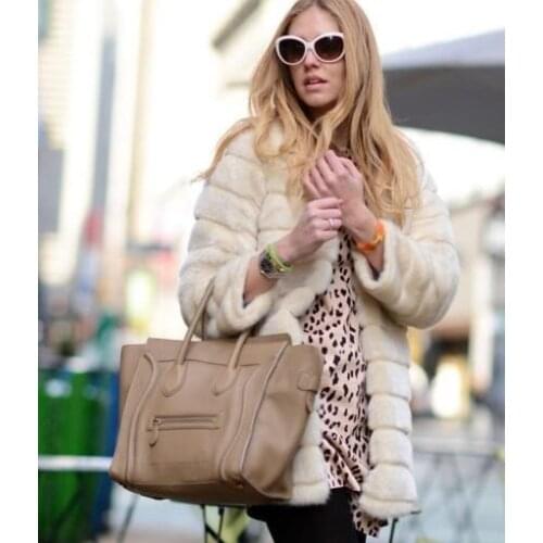 Artificial fur coat 2019 Women Faux Fur Coat Winter Autum Warm Faux Fur Jacket Female Outerwear Womens Plus Size 6XL 7XL FF13