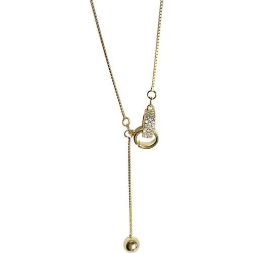 Simple Design Thin Chain Crystal Pendant Necklace For Women Rhinestone Crystal Choker Jewelry Gifts