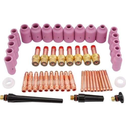 51pcs/Set WP-17/18/26 Series TIG Welding Torch Consumables Accessories