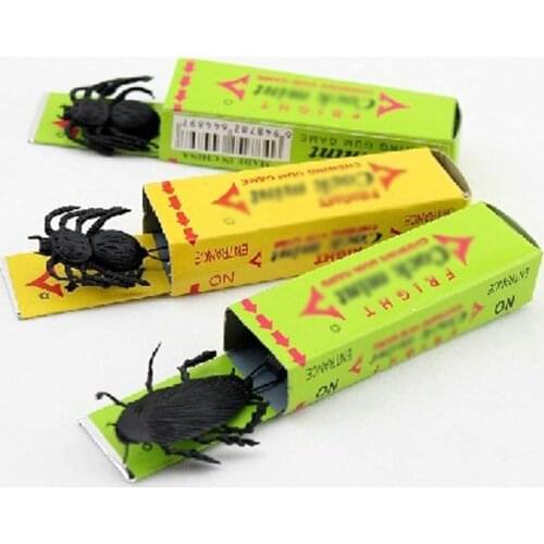 Funny Joke Simulated Chewing Gum Cockroach Prank Scary Toys For Children Kids Interactive Toys For April Fool Halloween Gift