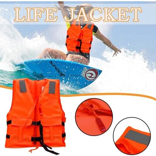 Adults Life Jacket Neoprene Safety Life Vest Water Sport Fishing Water Ski Vest Boating Swimming Adjustable Floating Life Jacket