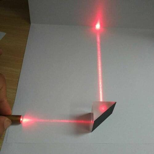 Right Angle Inner Reflecting Triangular Prism K9 Optical Glass Laser Reflector Prism Kids Physics Science Light Spectrum Toys