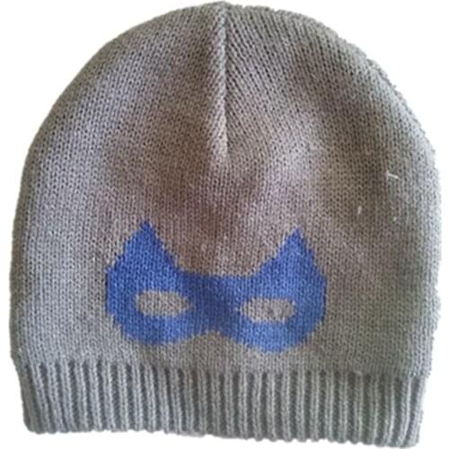 Cartoon anime Cotton wool knitting Super Hero Bat man Cap Cosplay Bat autumn winter Soft Warm hats baby Kid Child boys Beanies