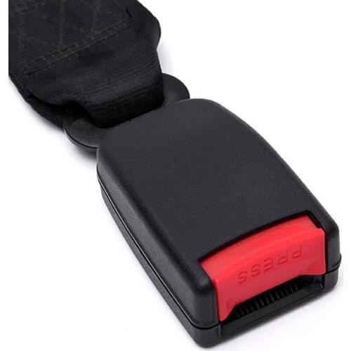 MotoLovee Universal Car Seat Belts Safety Belt Webbing Extender Auto Extension Buckle Seat Belts Extender 23cm Black/Grey/Beige