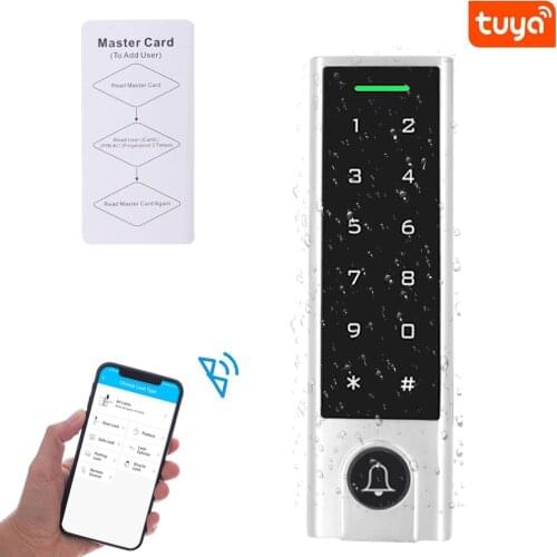 Bluetooth Tuya App Access Controller IP66 Waterproof 125Khz RFID By Access Users 1000 Delete APP Control User App 100 Add User