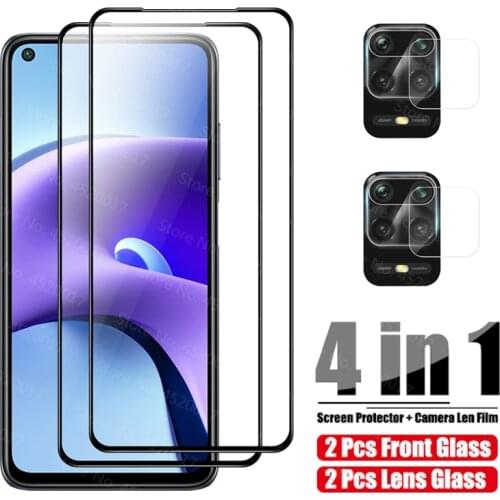 4in1 Screen Protector For Xiaomi Redmi Note 9 Pro 9S 9T 9C 9A Tempered Glass For Xiaomi Redmi Note 9 Pro Max 9S Glass Lens Glass