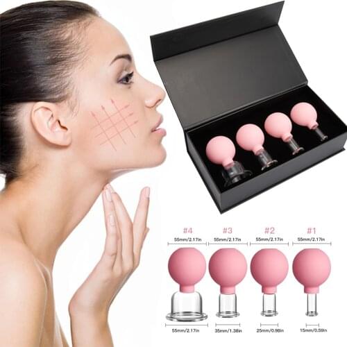 1 Set Massage Cups Face Massage Body Cups Vacuum Cupping Skin Lifting Anti Cellulite Cans Medical Chineses Cupping Guasha Tools