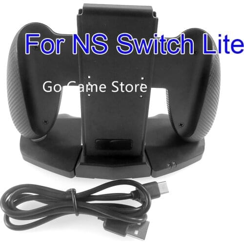 1pc For NS Lite NS Pro Charging Docking Station Stand Base For NS Switch Grip Charging Support USB Cable