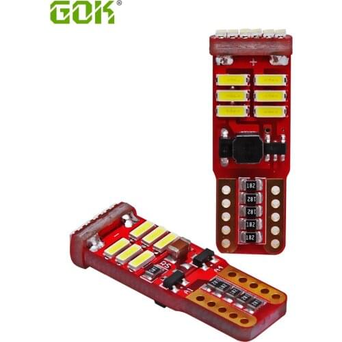 2pcs T10 led canbus 18SMD 4014 led White t10 led Car Side Wedge Light Bulb Error Free Auto Car clearance light External Light