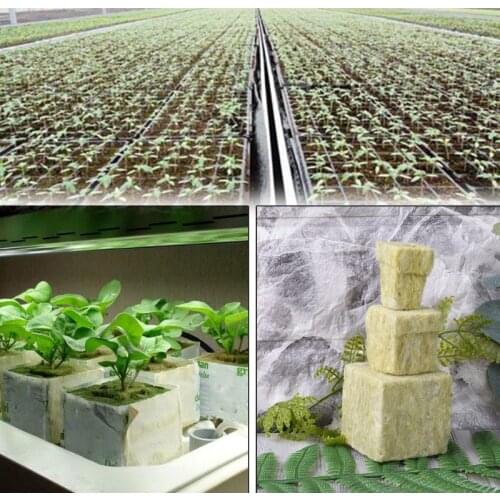 5/10/20pcs Rockwool Plant Starter Cube Hydroponic Grow Soilless Cultivation Planting Compress Base for Garden Greenhouse Orchard