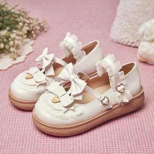 Authentic OriginalLolita Lolita Shoes Lace Small-Large Size Soft Girl Student Girl Orders kawaii shoes gothic shoes