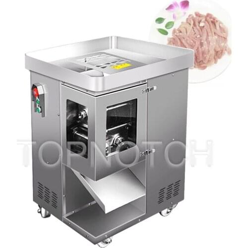 Automatic Electric Meat Vegetable Cutting Grinder Machine Meat Slicer Meat Block Cutter Stainless Steel Slice 220V