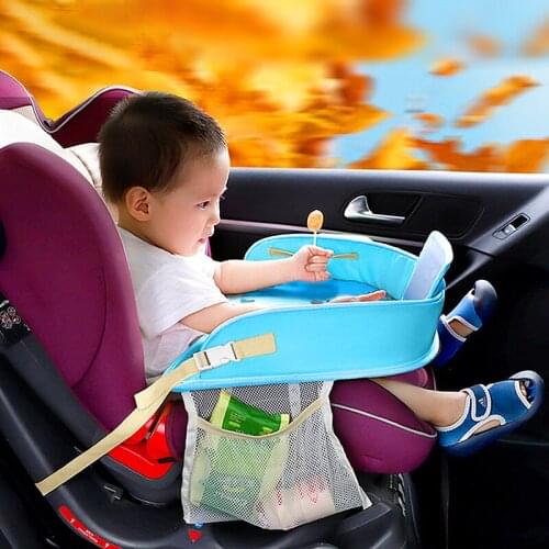 Car Child Seat Storage Mat Oxford Kid Adjustable Food Milk Drink Organizer Stowing Tidying Phone Holder Interior Accessories