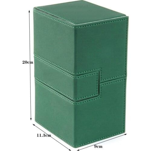 Large Size Green Card Case Deck Box Red Storage Box For Board Game Cards MTG/TCG/PKM/PTCG/YGO Yugioh Can Hold 200+ Cards