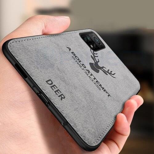 Phone Case for Xiaomi Mi 10t Pro 5G Case Luxury Soft Cloth Fabric Cover Silicon Case on for Xiaomi Mi 10 t Pro Mi 10t Lite Case