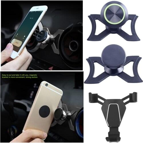 Phone Holder Car Air Vent Outlet Mount 360-Degree Rotary Swivel Cell Phone Magnetic Cradle for Audi A3 / S3