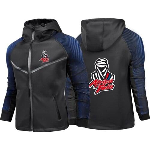 Mens Africa Twin Crf 1000 L Crf1000 Zip Print Sweatshirts Mans Comfortable Motorcycle Cotton Customize Racing suits Coats