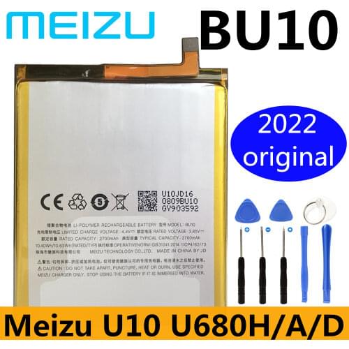 100% Original 2760mAh BU10 Replacement Battery For Meizu U10 U680H Mobile Phone