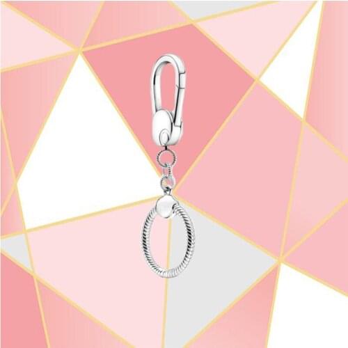 Kakany 2021 Fashion New S925 High Quality Snake Chain Small Charm Handbag Buckle Engraved With Logo Novelty Luxury Brand Gift