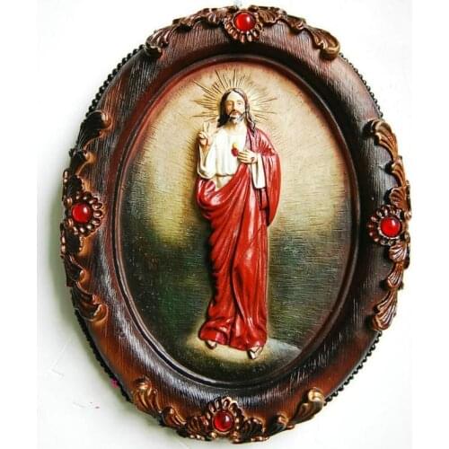 Resin crafts home decorations Christian church Catholic crucifix Mural Decoration