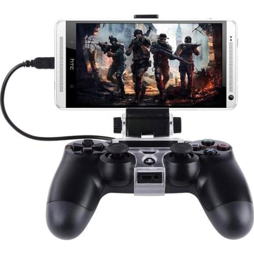 For PlayStation PS4 Game Controller Joystick Smart Mobile Phone Clip Clamp Holder PS 4 Gamepad Support 6-Inch Cell Phone Stand