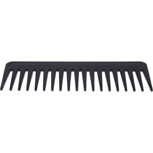 Black Durable Wide Comb Black ABS Plastic Heat-resistant Large Wide Tooth scalp massage comb For Hair Styling Tool