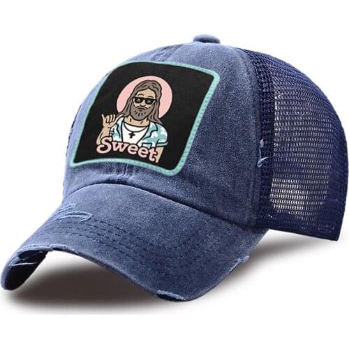 Adjustable Summer Mesh Baseball Caps Outdoor Unisex Snapback Hat Sweet Funny Cartoon Trucker Hats Fashion Sport Baseball Cap