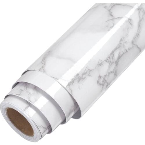 Self Adhesive Marble Wallpaper Peel And Stick Waterproof Bathroom Kitchen Cabinets Desktop Stickers Home Decor Film