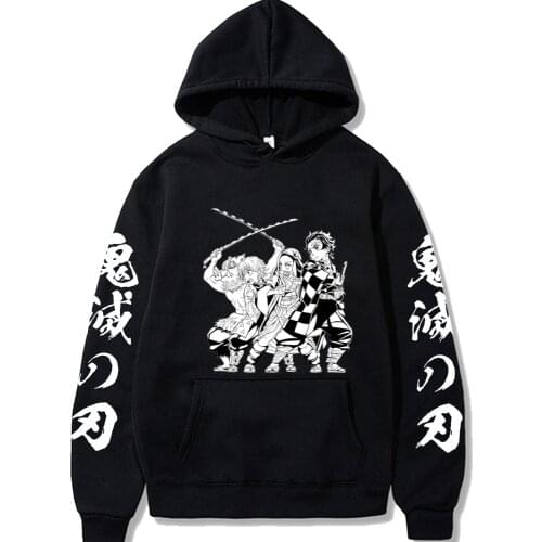 Demon Slayer Uniex Anime Long Sleeve Fashion Hip Hop Hoody