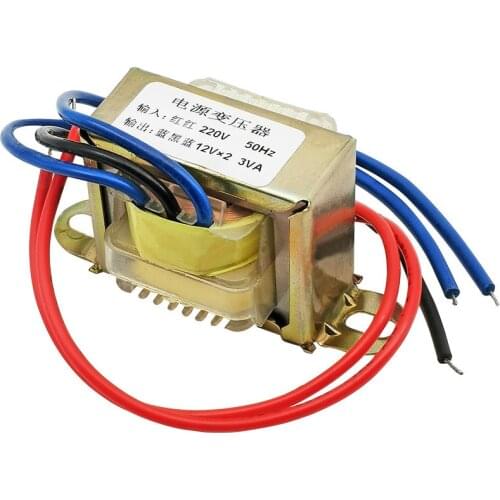 SOTAMIA 3W 12V Amplifier Power Transformer 220V To Dual AC12V Supply Power Speaker Home Audio Amp DIY