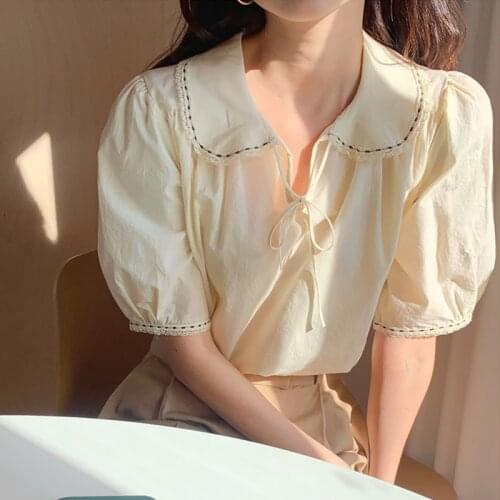 WAITSUN Women's Shirts With Embroidery