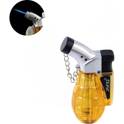 20pcs/lot Cigar Lighter Blue Flame Jet Lighter Windproof Visible Gas Torch Lighter Gadget For Mens Gift