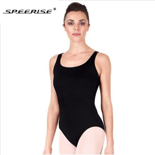 SPEERISE Adult Bodysuit Ballet Sleeveless U- Neck Leotard Nylon Spandex Unitard Dancewear Gymnastics Tank Leotard For Sale Women
