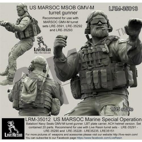 Live Resin LRM-35013 1/35 US MARSOC MSOB GMV-M Turret Gunner
