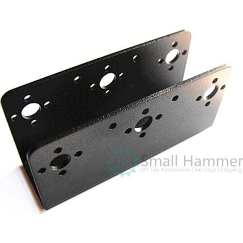 1pcs U-beam rudder bracket/accessory mechanical arm mechanical claw robot bracket black