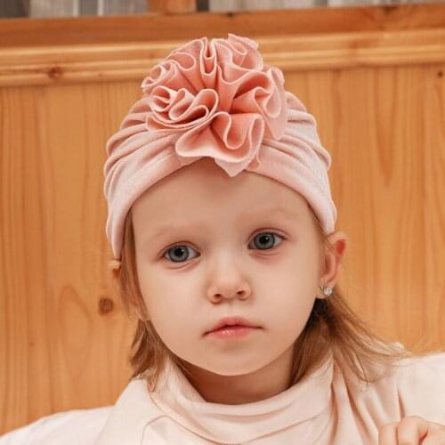 14pcs/lot Handmade Flower Newborn Hat Baby Velvet Beanie Hats Infant Cap Accessories