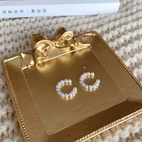 2 pcs Ear Cuff Clip Pearl Earrings Fake Piercing Earcuffs For Women Earcuff Earings Jewelry No Hole Accessories