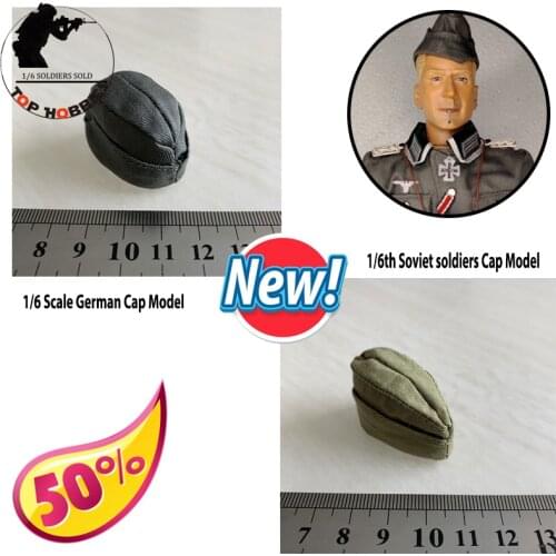 1 6 Scale Action Figure Accessory Army WWII Military Soldier German Hat Boat Cap/Soviet Soldier Sergeant Boat Cap Officer Model