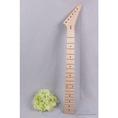 Electric Guitar Neck Maple wood Dot Inlaid 22 fret 25.5 inch New Yinfente #744