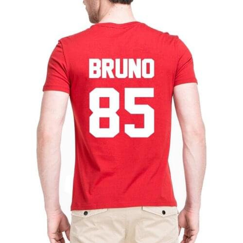 Bruno Mars T Shirt BRUNO 85 Print on Back Side T Shirt Women Men T Shirt Casual Cotton Funny Shirt Drop Shipping