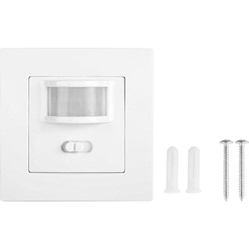 High Power PIR Infrared Body Motion Sensor Switch 86-Type Wall Mount Lamp Light Bulb On Off Smart Switch 110-240V