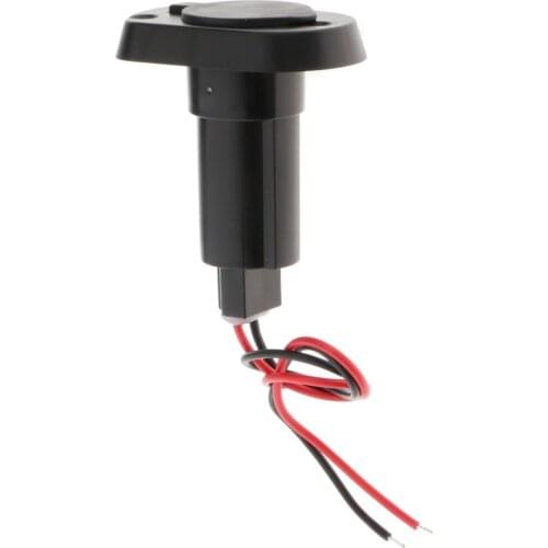 Marine Boat 2-Prong Stern Light Top Socket Plug-in Base Round snap-on cover