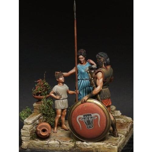 1:32 Resin Figure Model Kit Unassambled Unpainted G436(3 FIGURES WITH BASE)