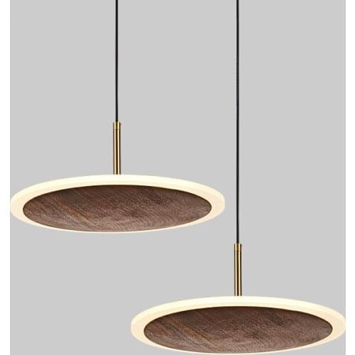 New Chinese style black walnut solid wood bedroom bedside chandelier simple modern personality bar restaurant window art lamps