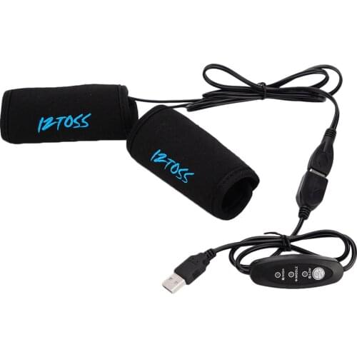 Newest 1 Pair Motorcycle Heated Grips USB Electric Hot Bicycle Motorbike Motorcross Handle Handlebar Warmer Removable Grips 2020