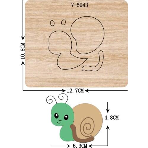 New snails wooden dies cutting dies for scrapbooking Multiple sizes V-5943