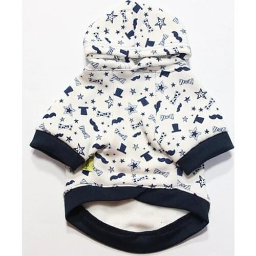 Ropa Perro Autumn Winter Dog Clothes Two-legged Printing Soft Dog Hoodie Dogs Coat Jacket Yorkie Chihuahua French Bulldog Outfit